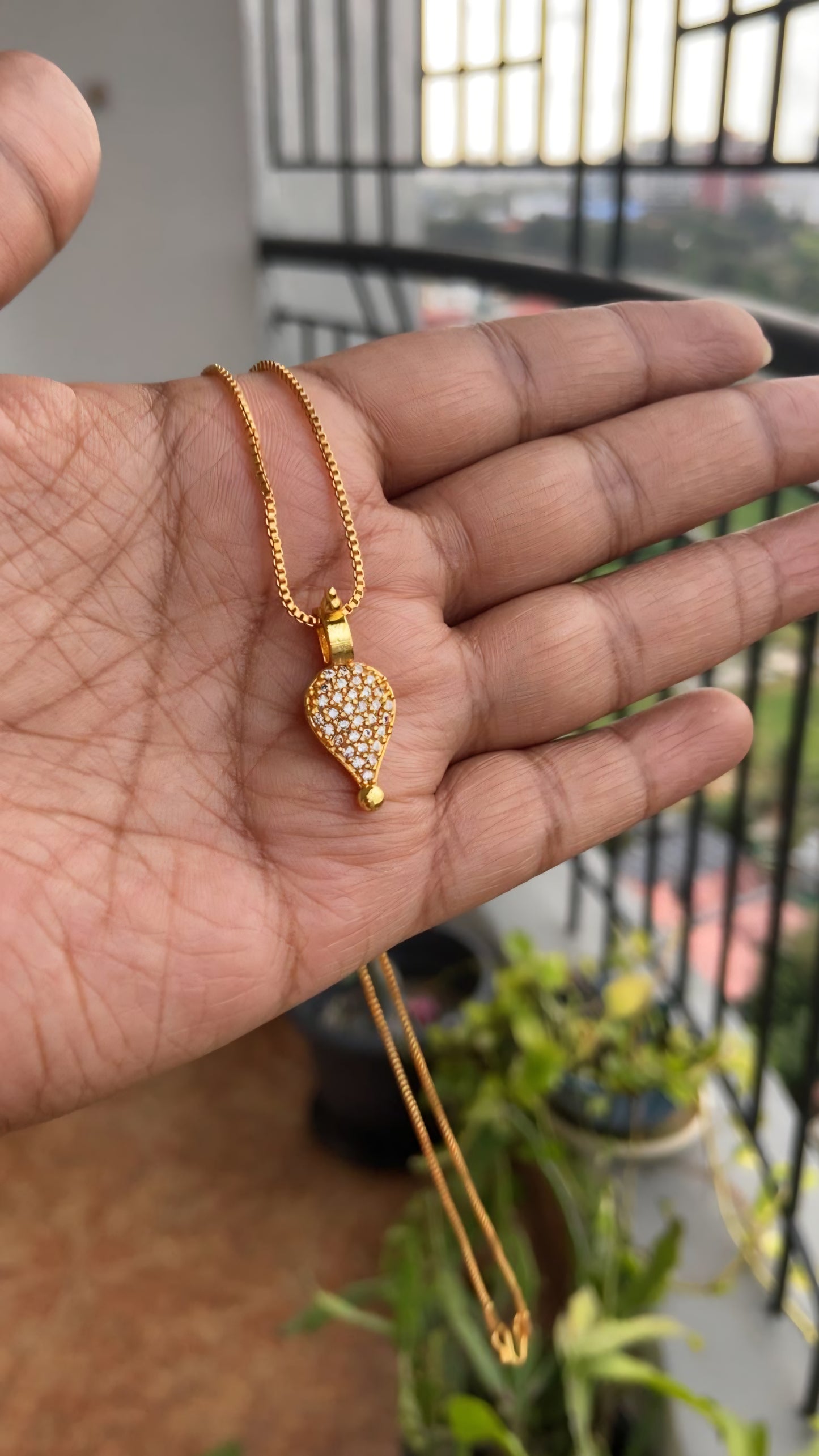 Diamond Thali with Chain