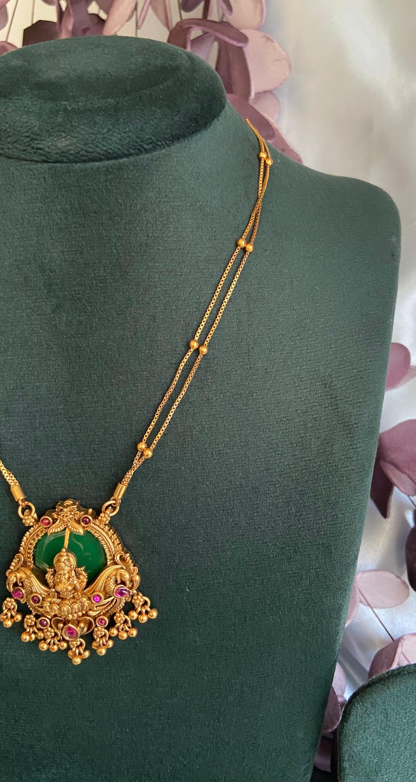 Antique Palakka Lakshmi Necklace Set