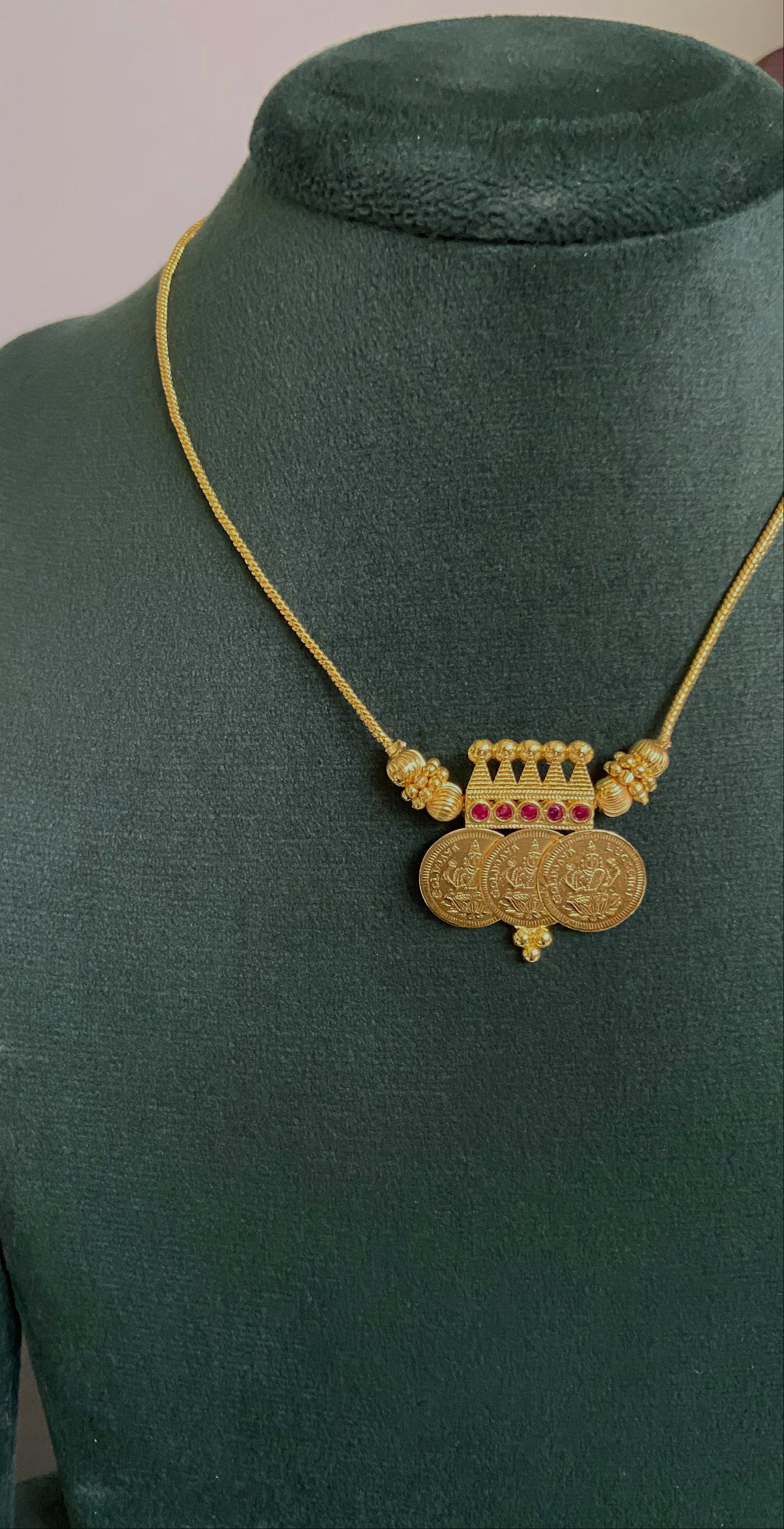 3 Coin Pendant Necklace