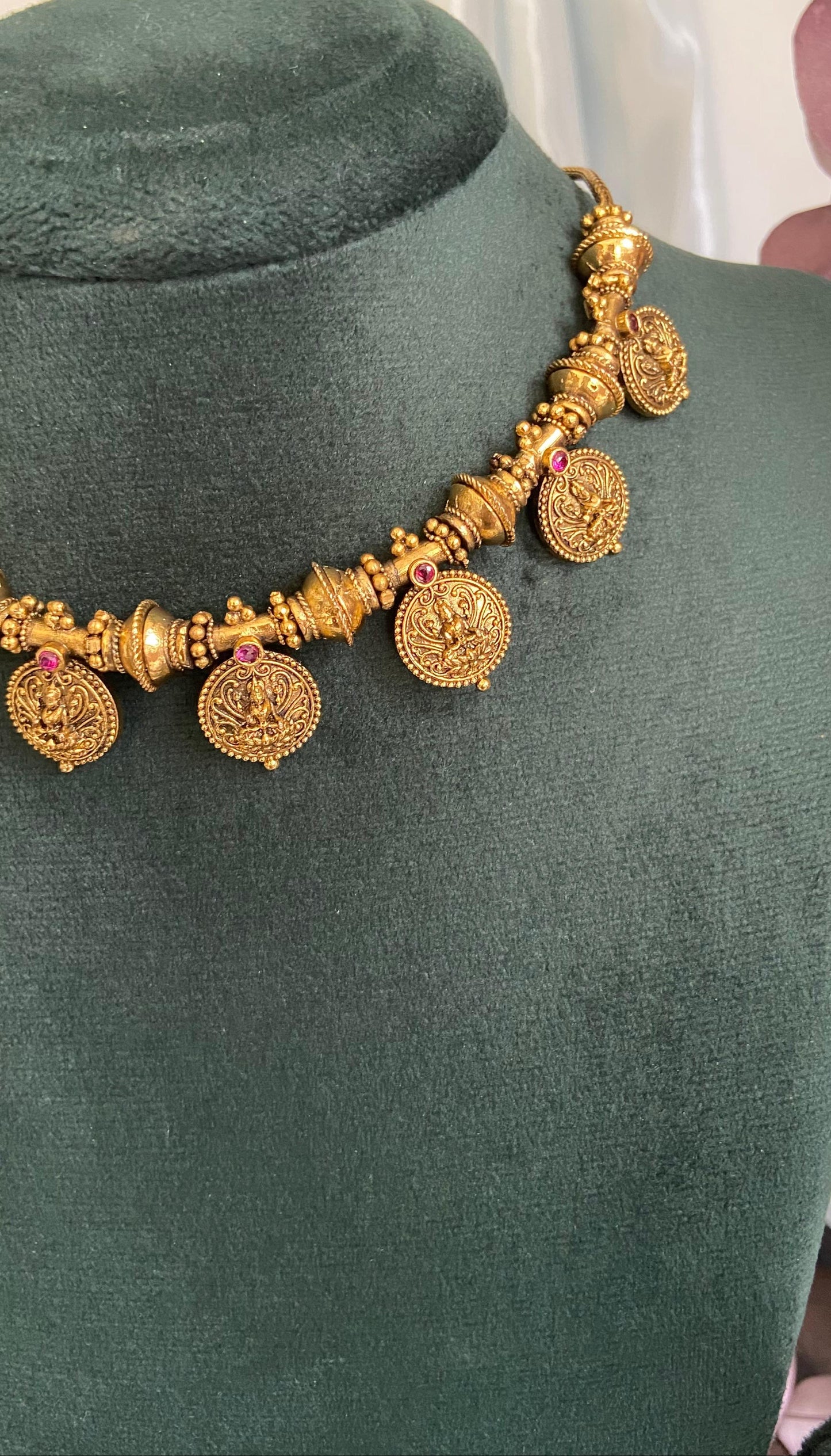 Royal Antique Lakshmi Coin Necklace