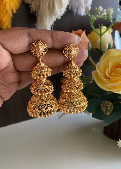 Maharani 3 Layer Thattu Jumka