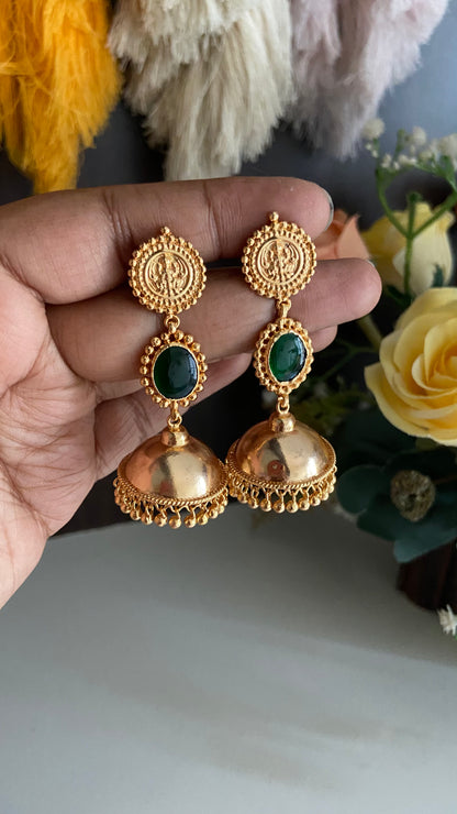 Lakshmi Emerald Jhumka
