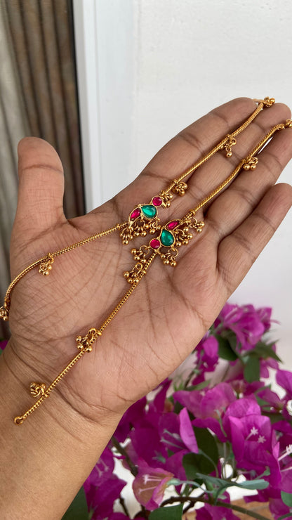 Peacock Anklet