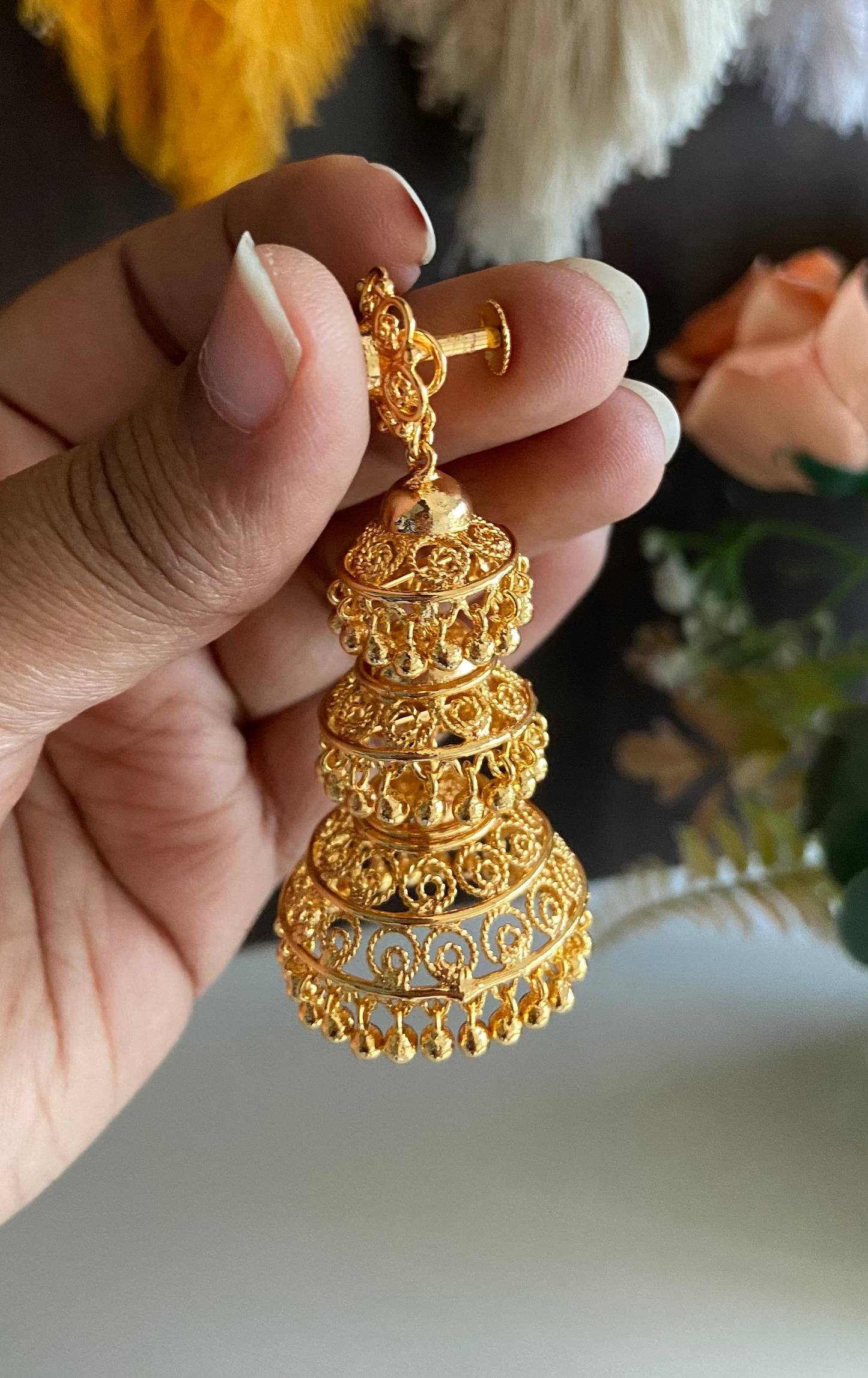 Maharani 3 Layer Thattu Jumka