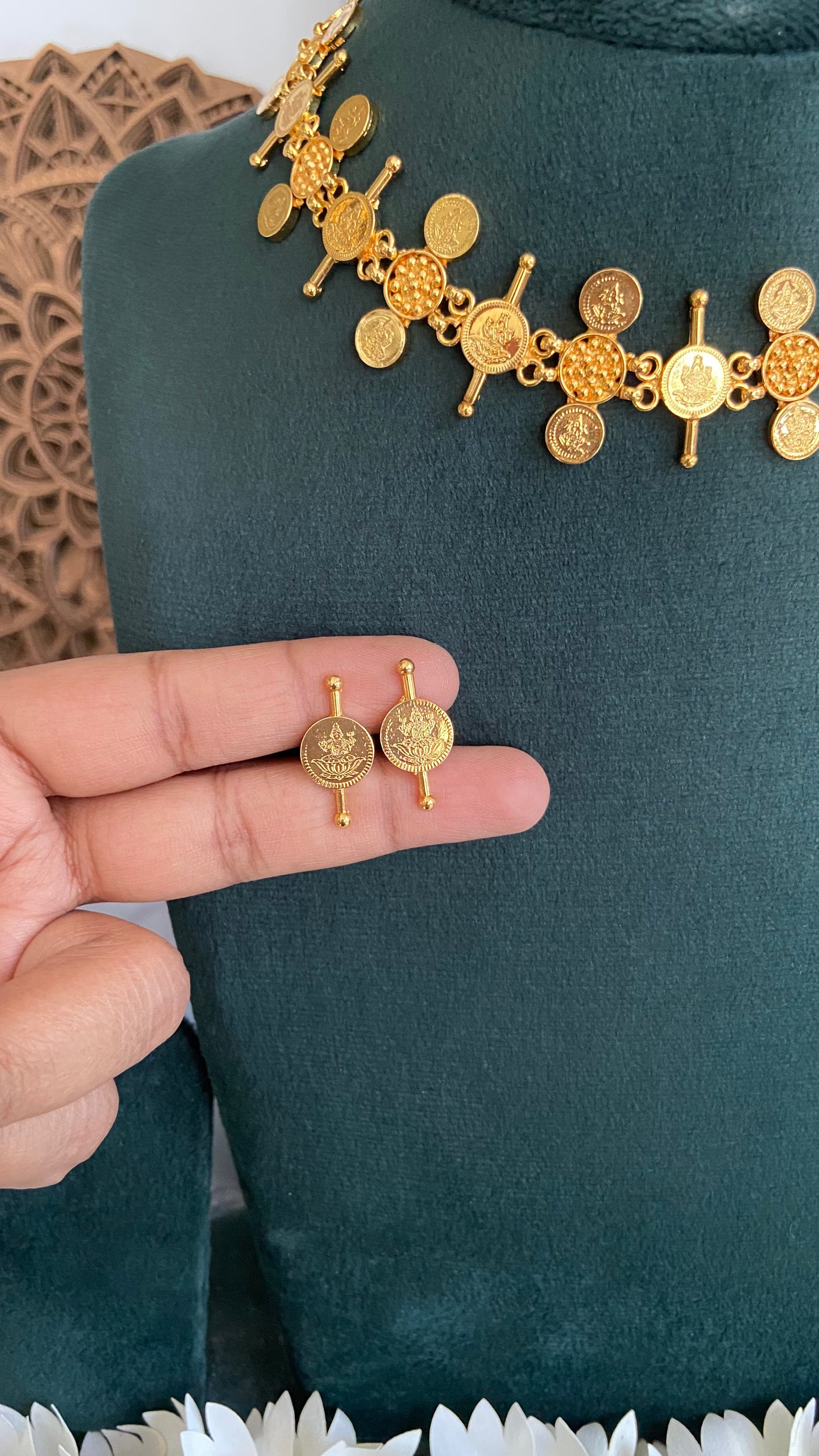 Chitra Lakshmi Coin necklace Set