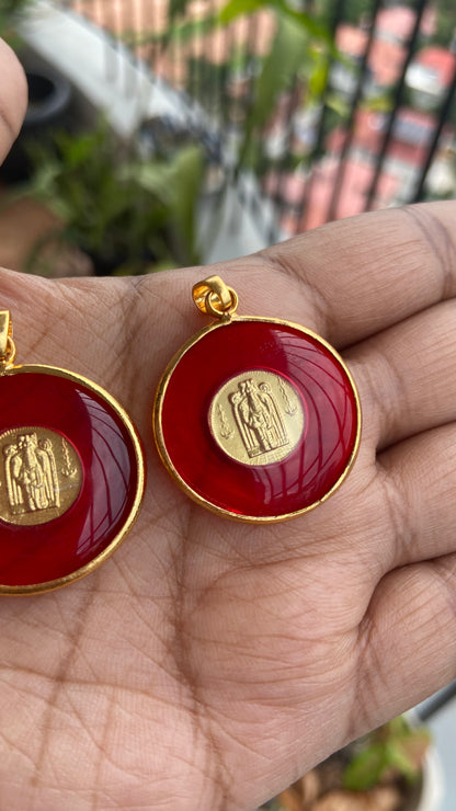 Red Guruvayurappan Locket