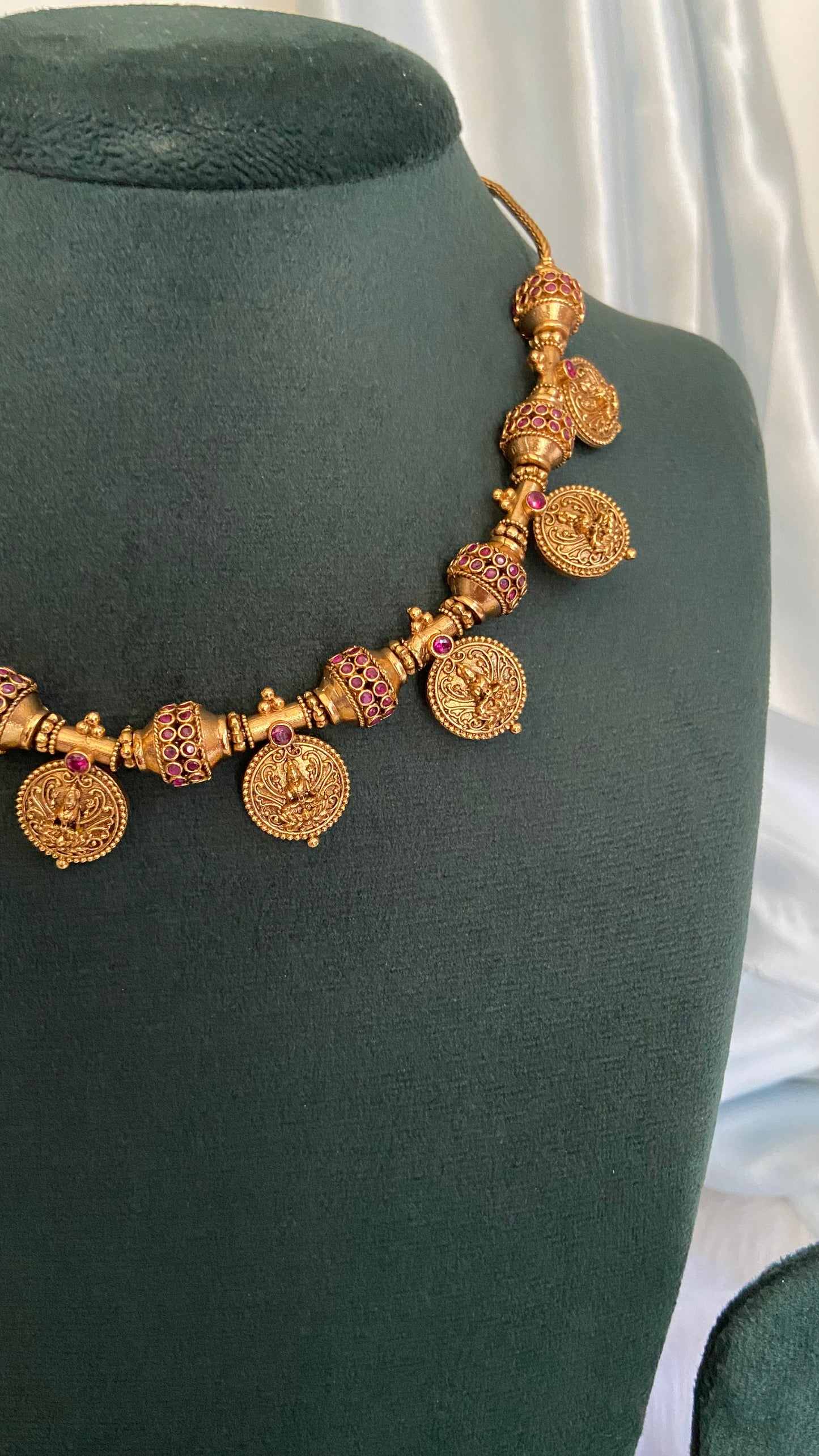 Royal Antique Lakshmi Coin Necklace