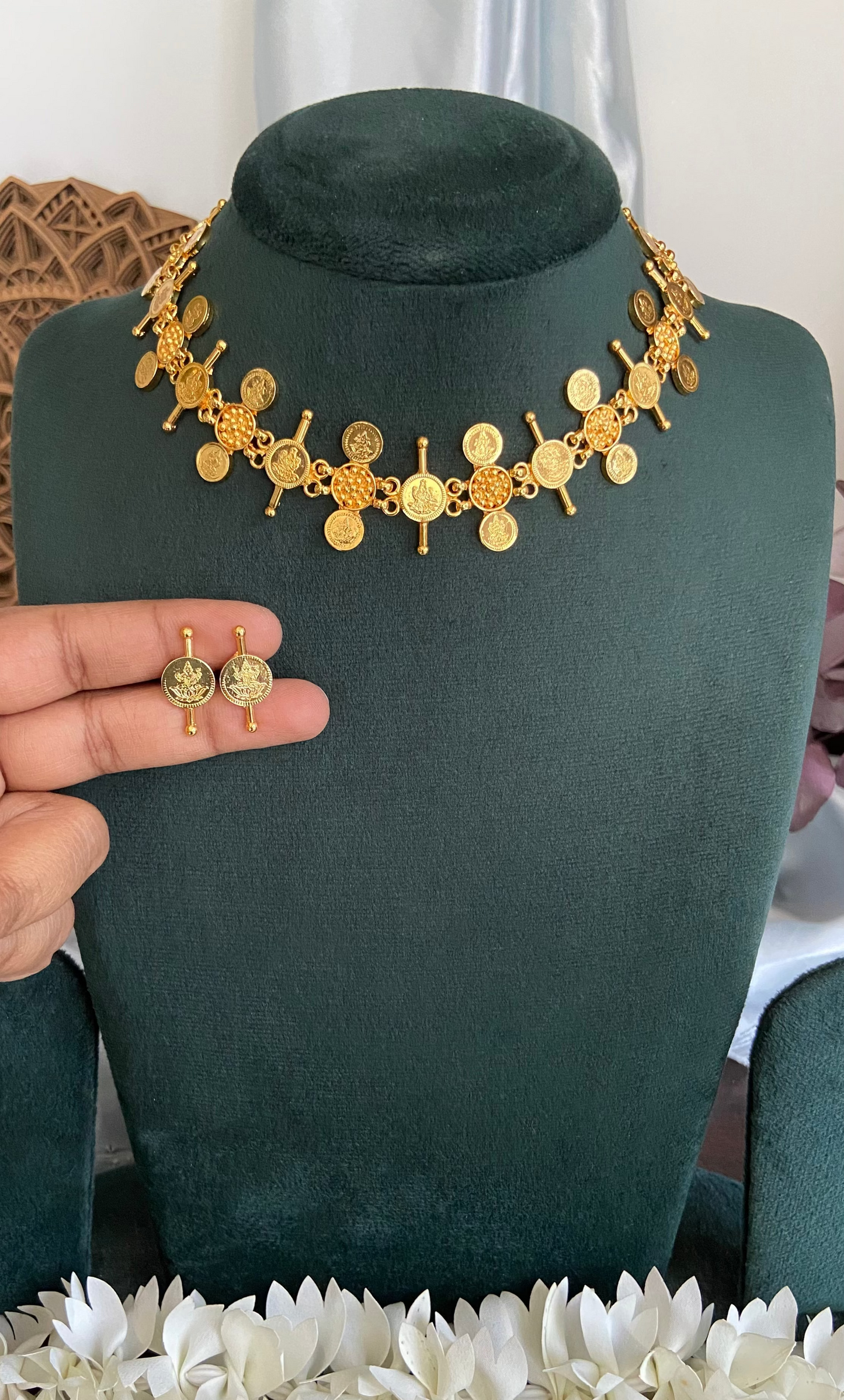 Chitra Lakshmi Coin necklace Set