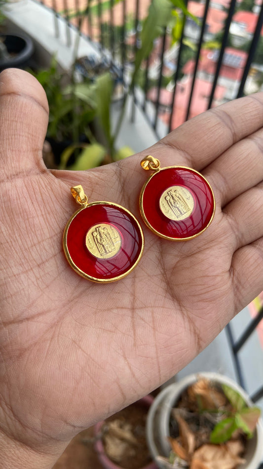 Red Guruvayurappan Locket