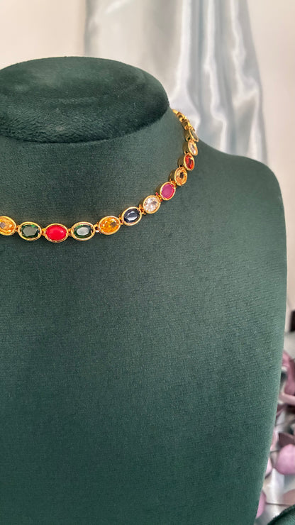 Navaratna necklace Set