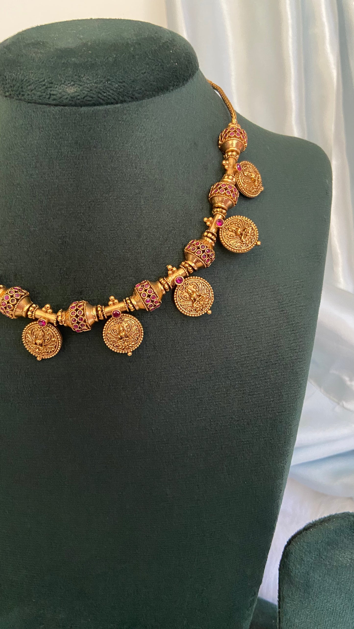 Royal Antique Lakshmi Coin Necklace