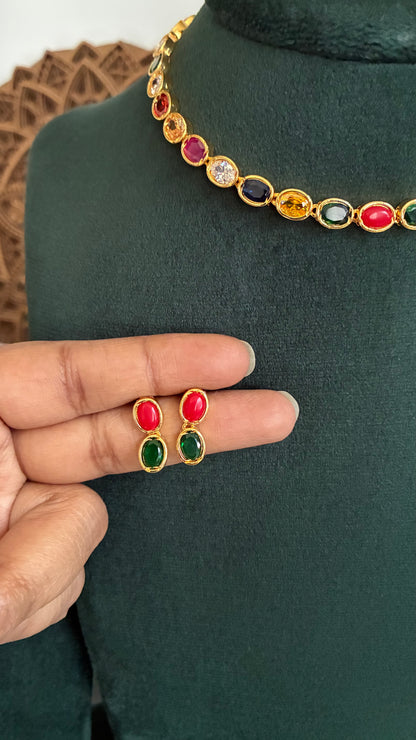 Navaratna necklace Set