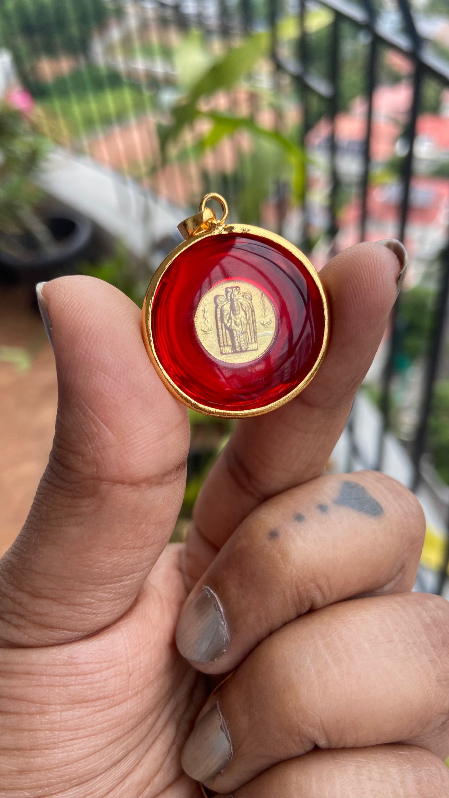 Red Guruvayurappan Locket