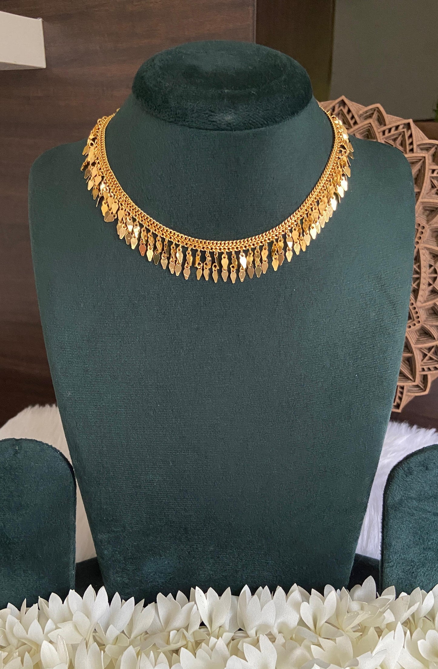 Double Layer Elakathali Hanging Necklace