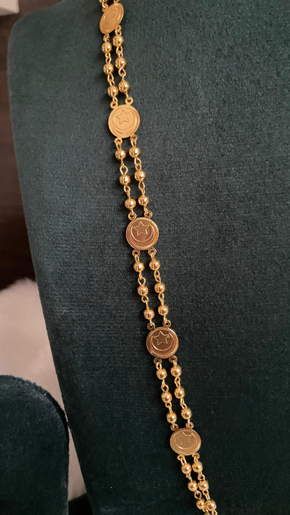 Star & Moon Coin Chain