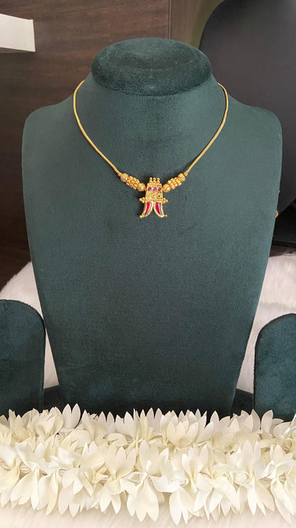 Palakka Puli Nagam Pendant Necklace