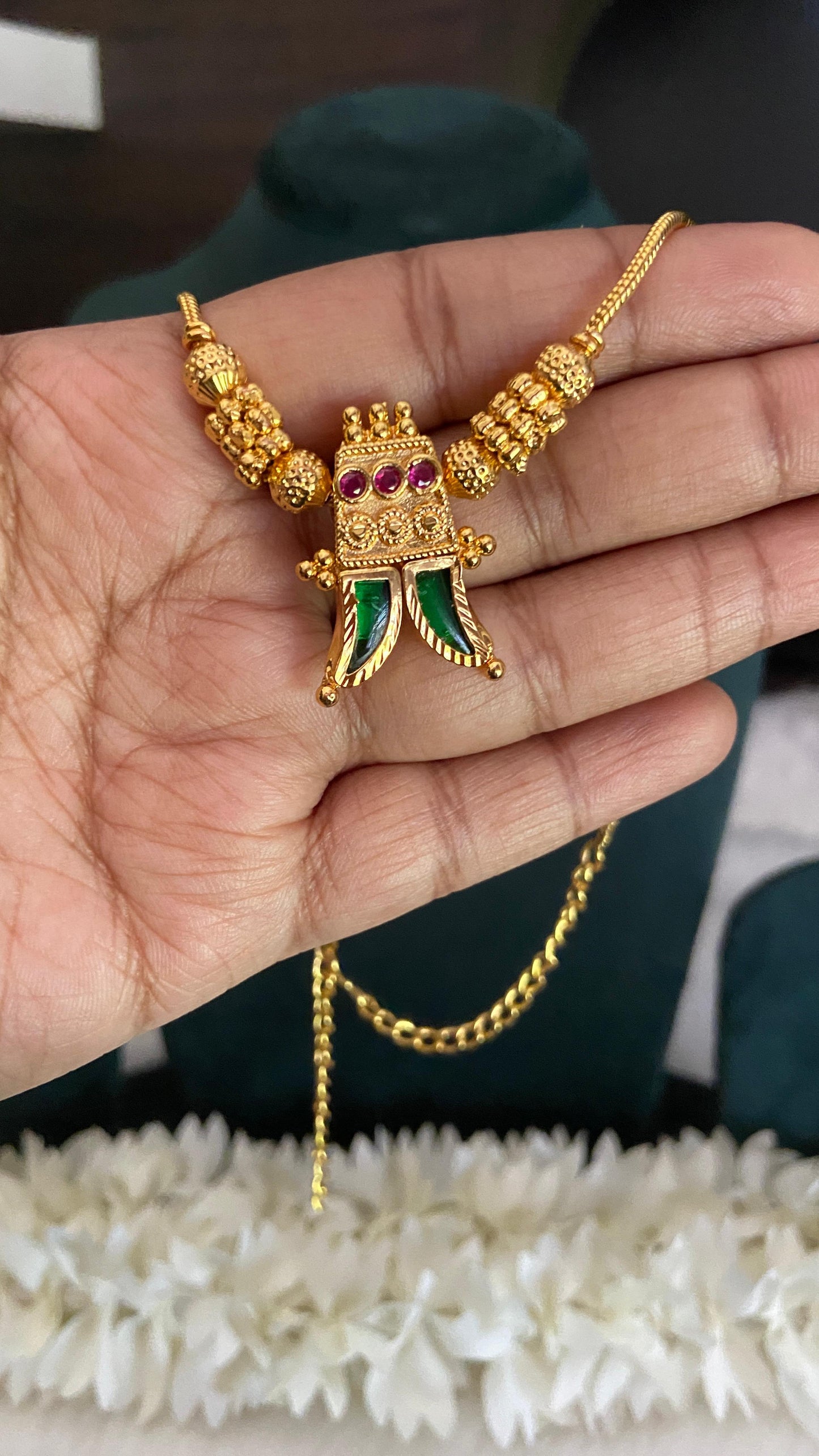 Palakka Puli Nagam Pendant Necklace