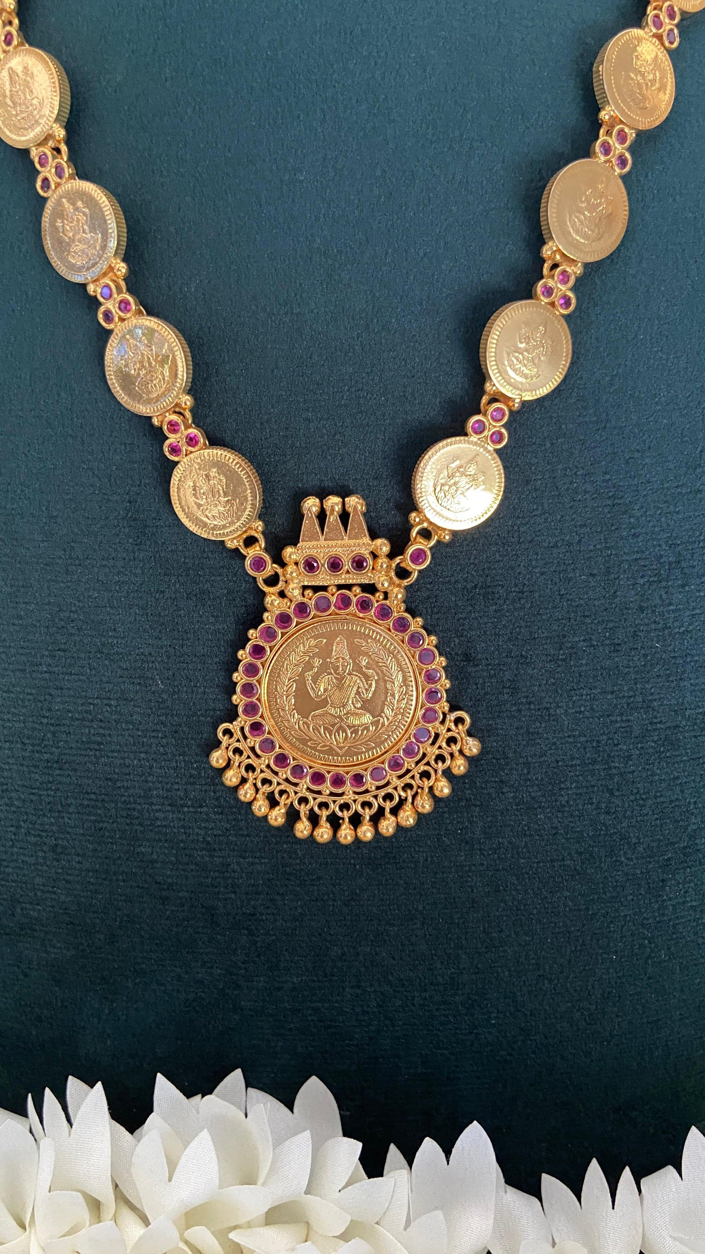 AD Lakshmi Coin Pendant Haram