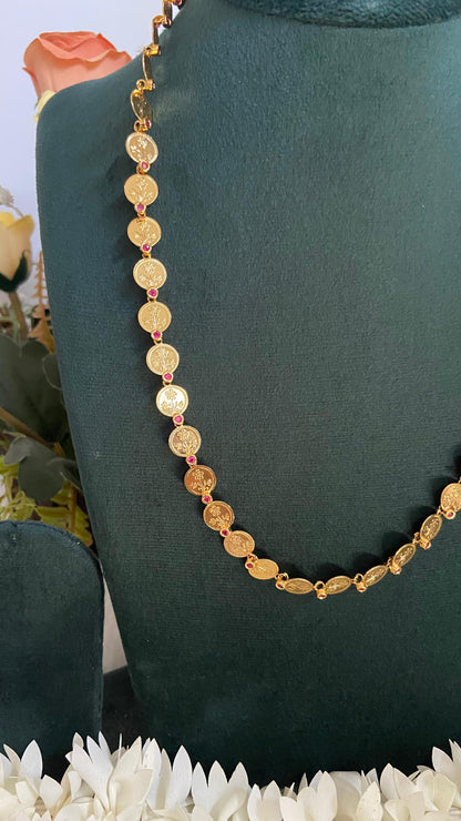 Flower Coin 8 Pidi Necklace