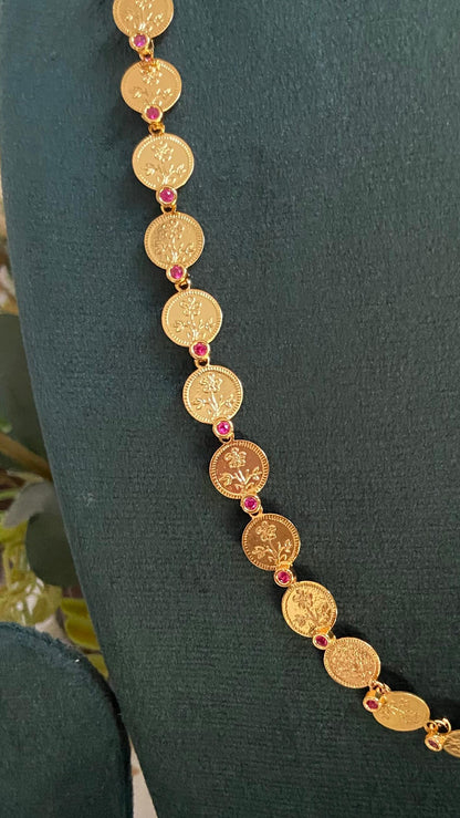 Flower Coin 8 Pidi Necklace