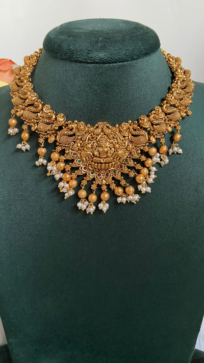 Maha Lakshmi Antique Necklace Set
