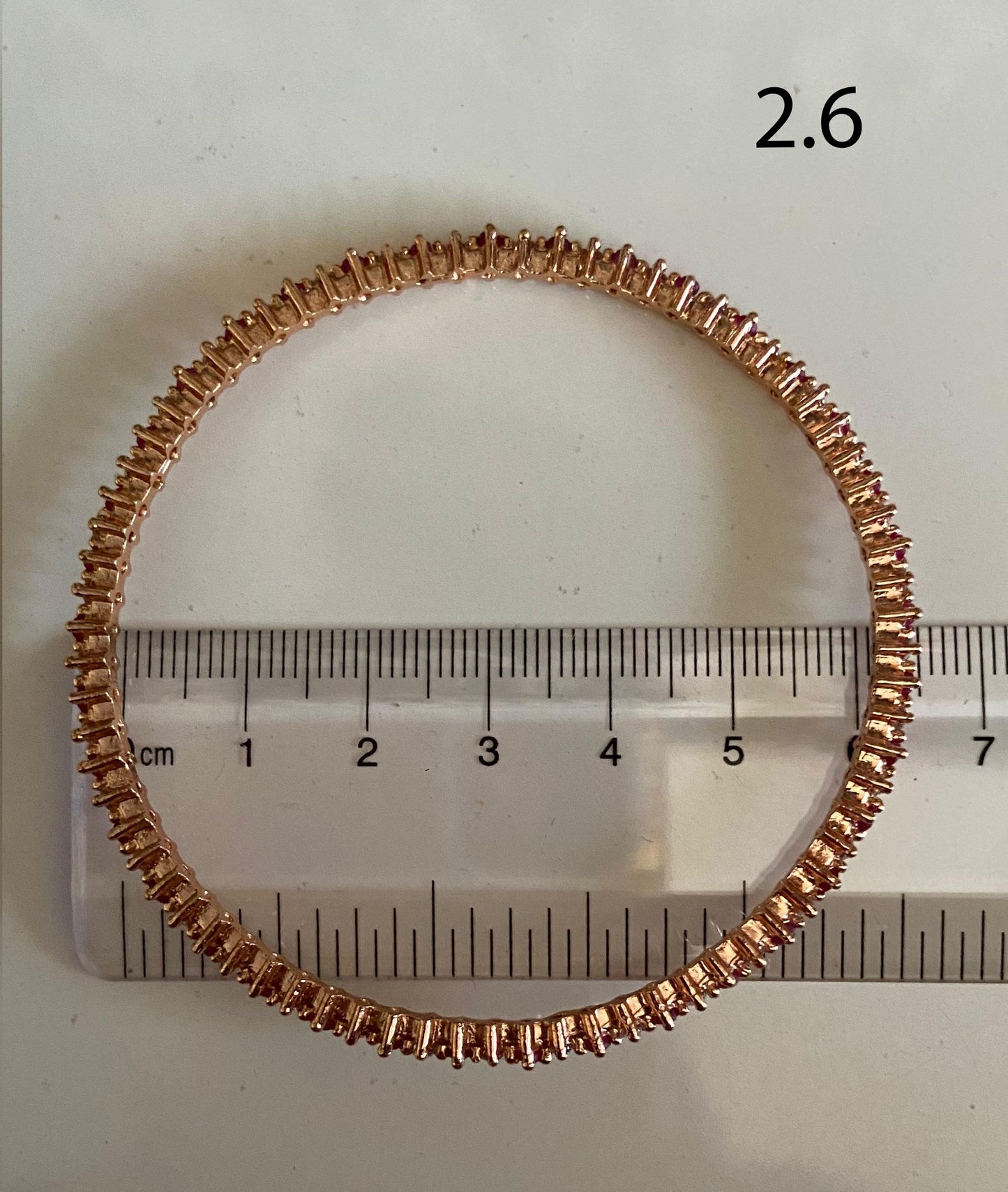 Ruby Glow AD Bangle Set