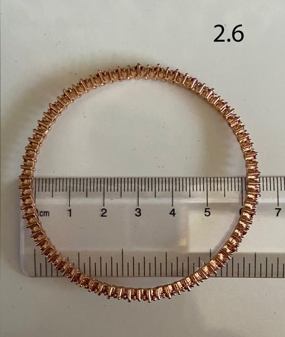 Ruby Glow AD Bangle Set
