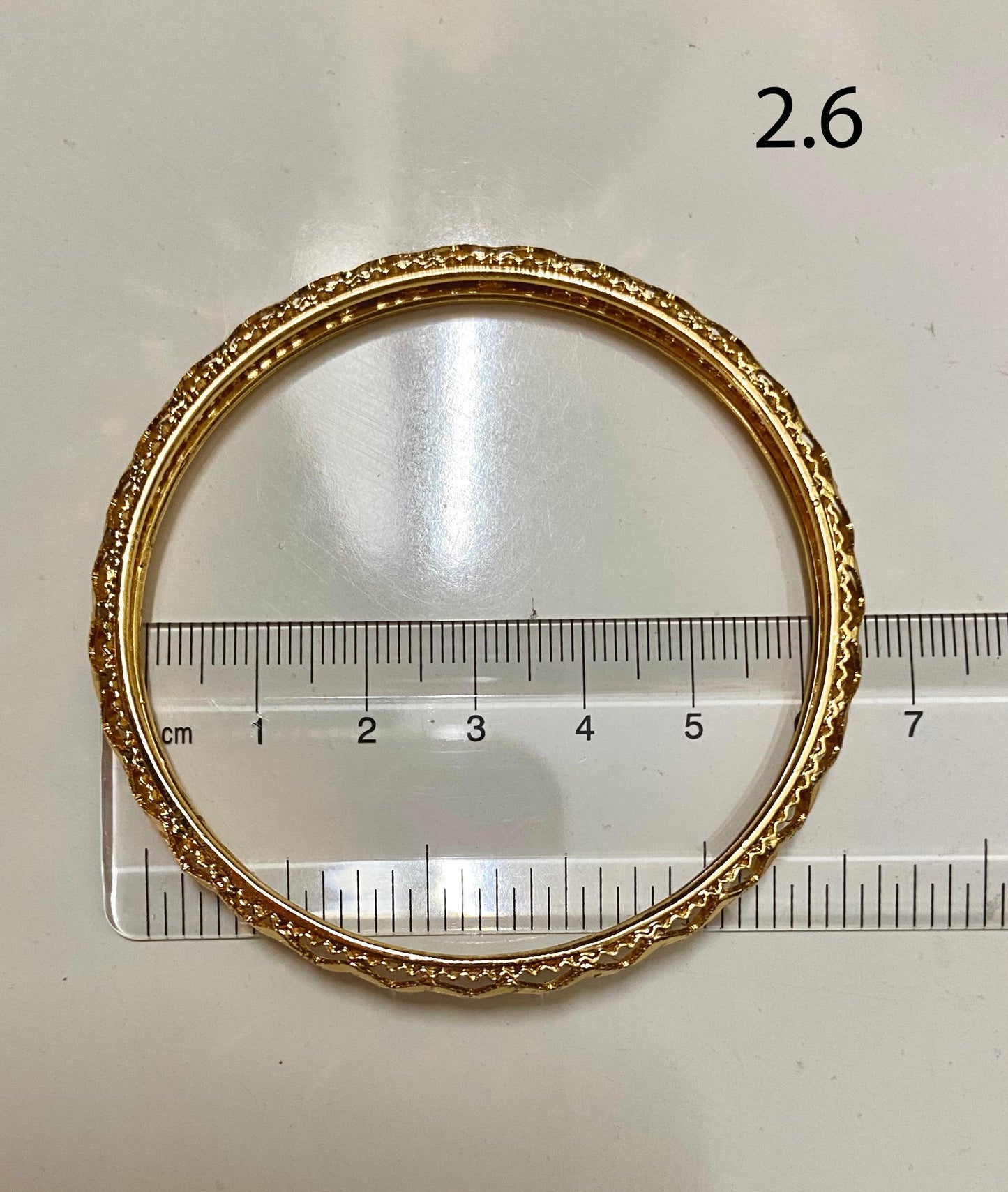 Gold Plated Bangle 2 piece Set