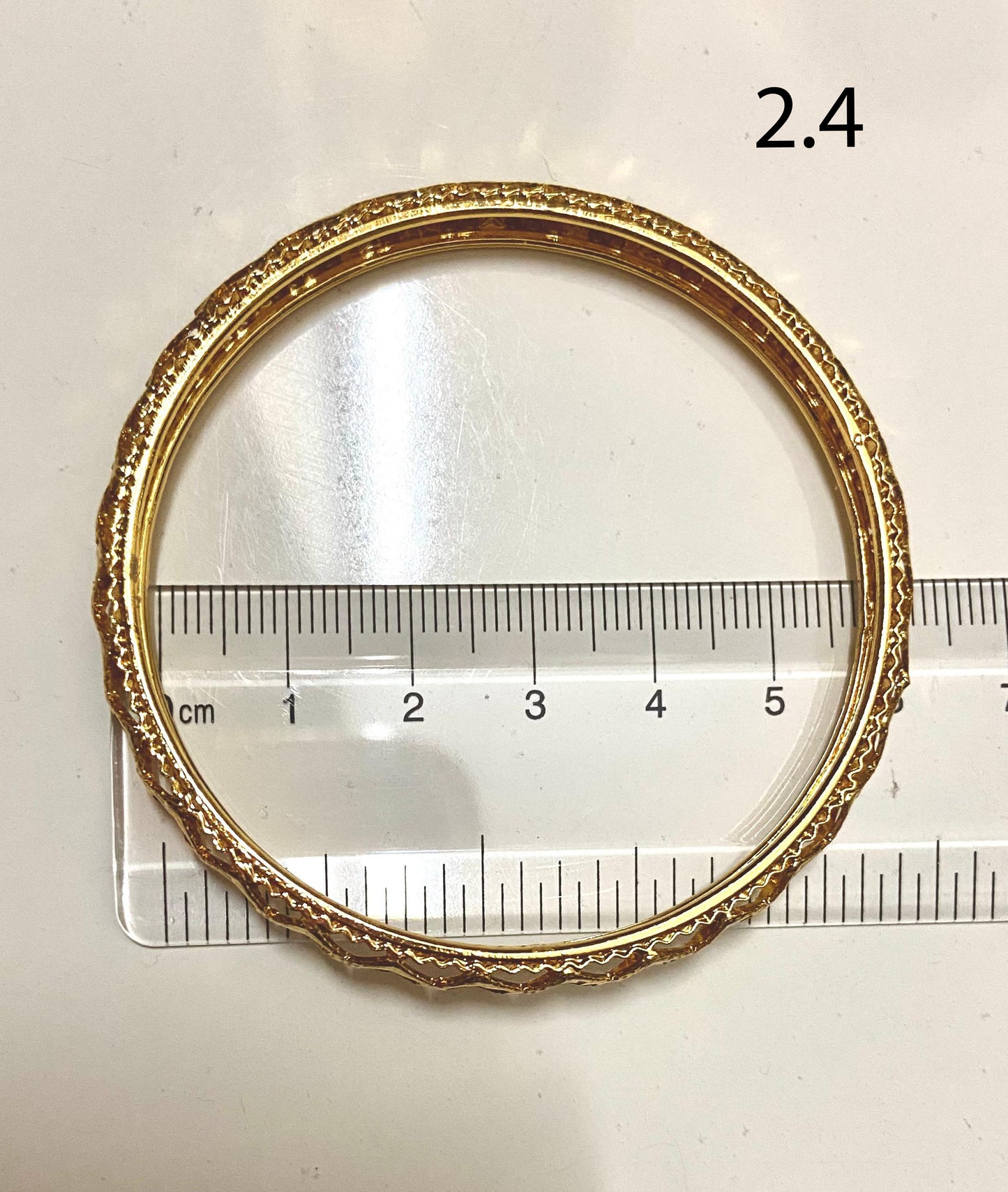Gold Plated Bangle 2 piece Set