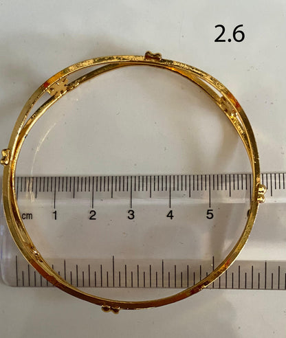 Golden Flower Bangle