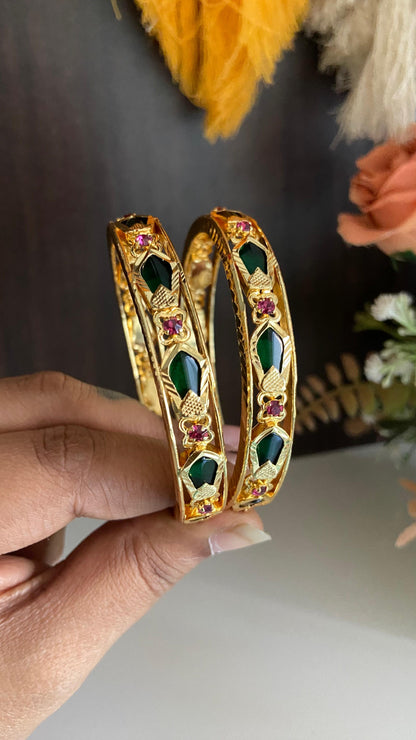 Gold Plated Nagapadam Bangle