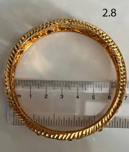 Gold Plated Nagapadam Bangle