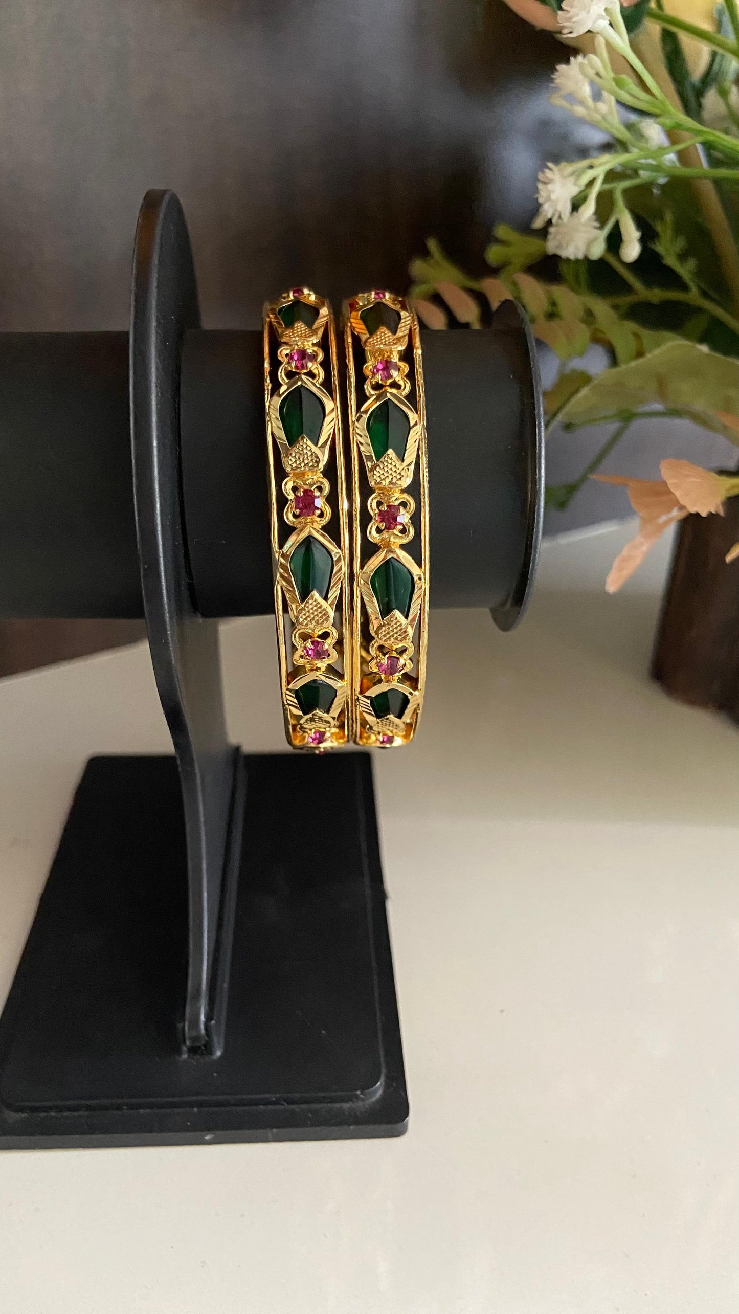 Gold Plated Nagapadam Bangle