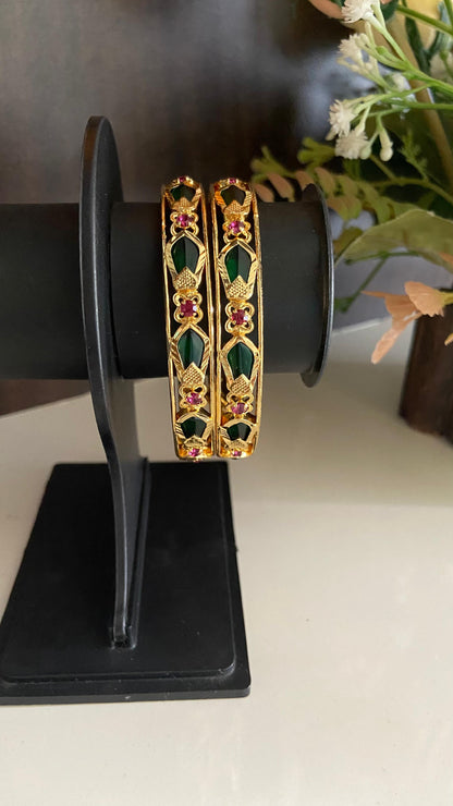 Gold Plated Nagapadam Bangle