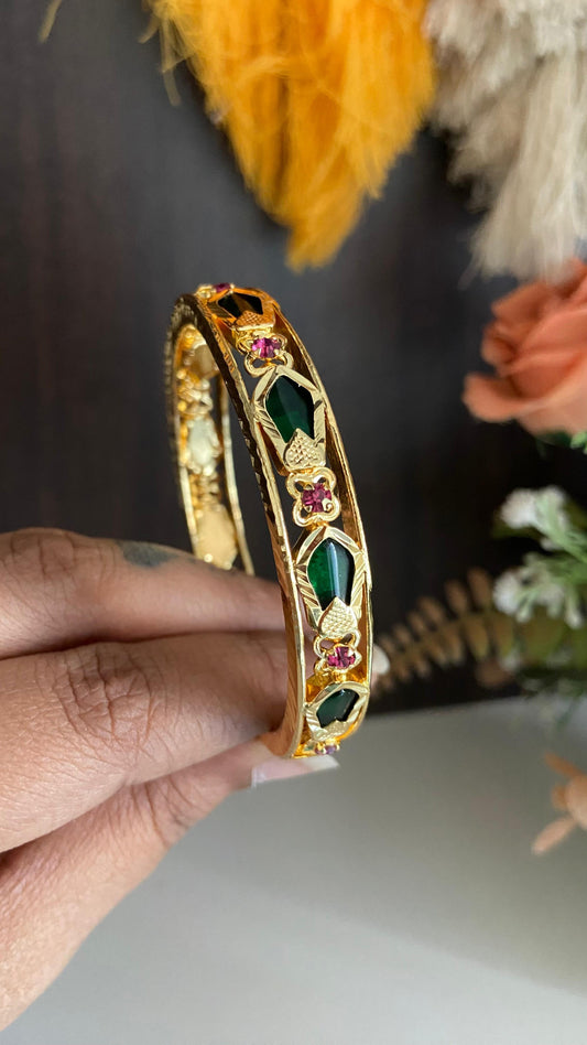 Gold Plated Nagapadam Bangle