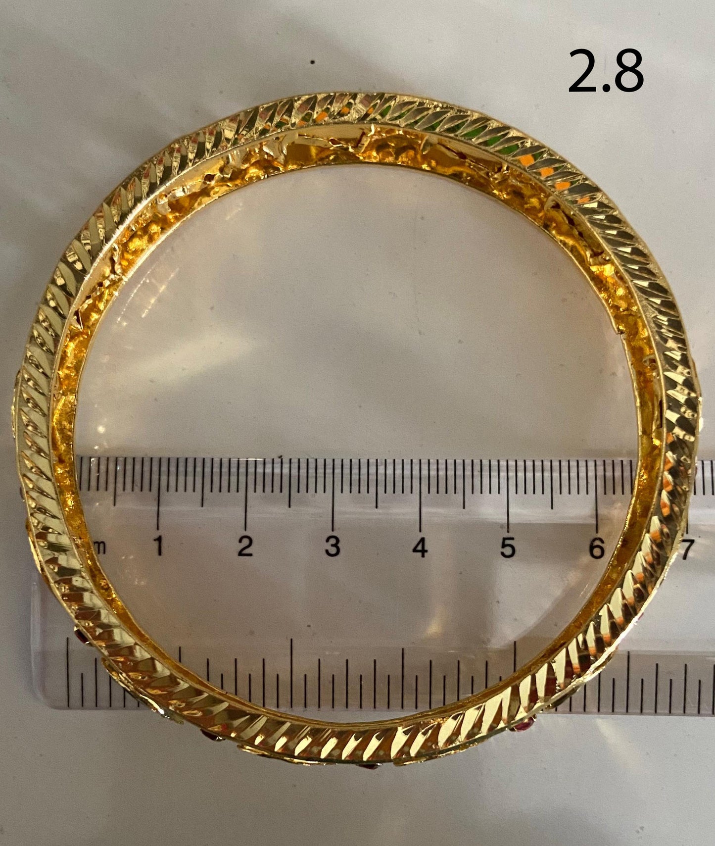 Gold Plated Mango Palakka Bangle
