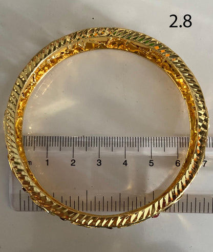 Gold Plated Mango Palakka Bangle