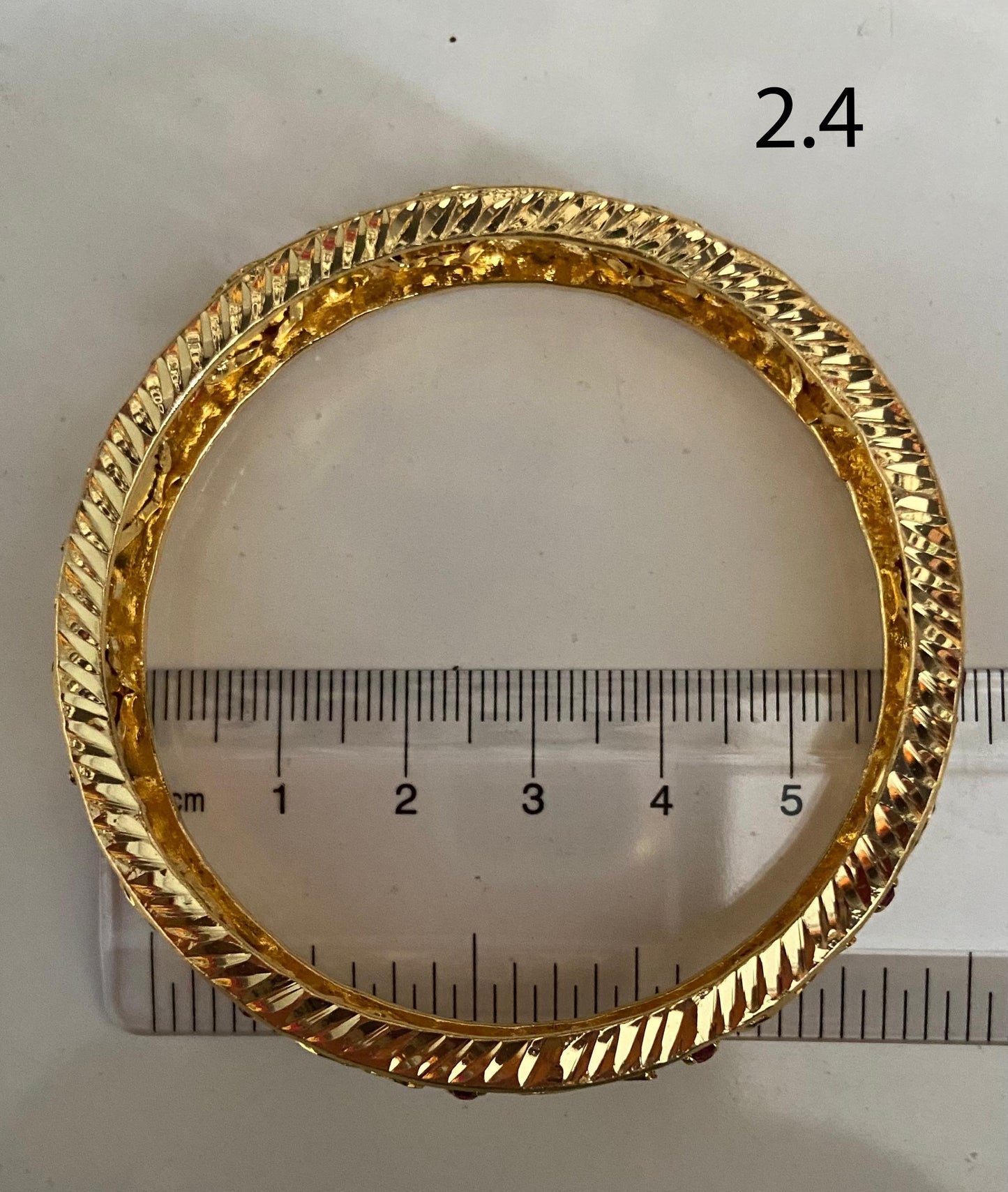 Gold Plated Mango Palakka Bangle