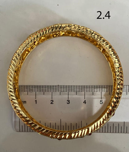 Gold Plated Mango Palakka Bangle