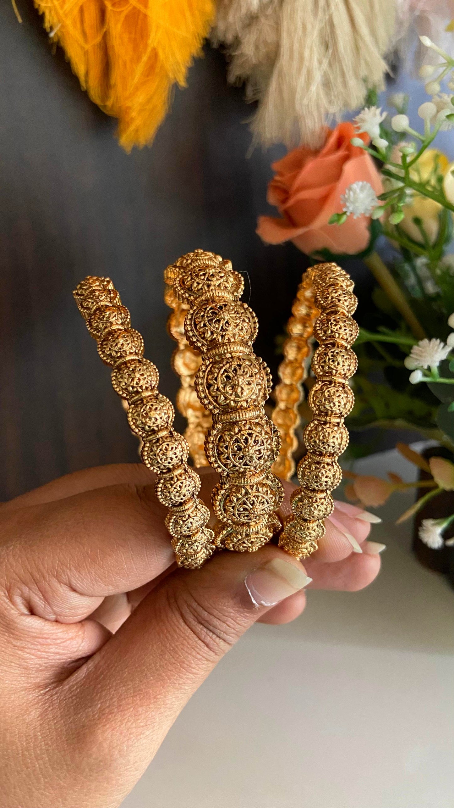 Antique 3 Piece Bangle Set