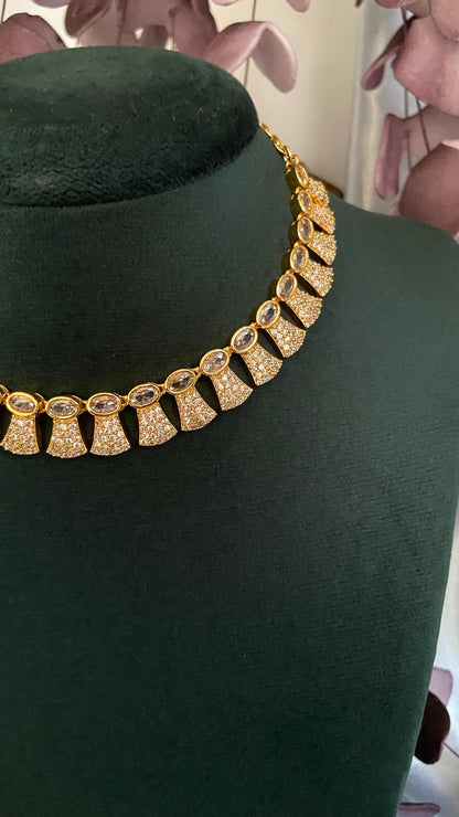 Gia Diamond Look Alike Necklace Set
