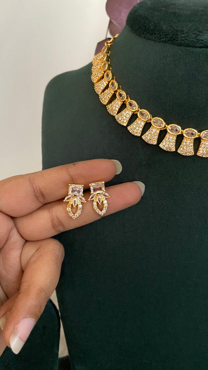 Gia Diamond Look Alike Necklace Set