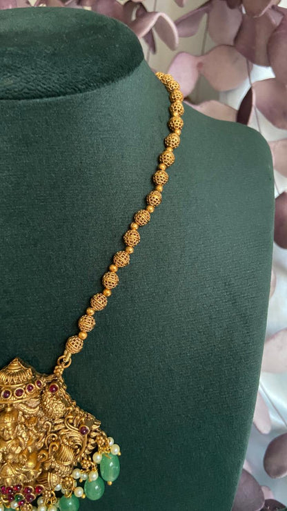 Nakshi Lakshmi Pendant Necklace Set