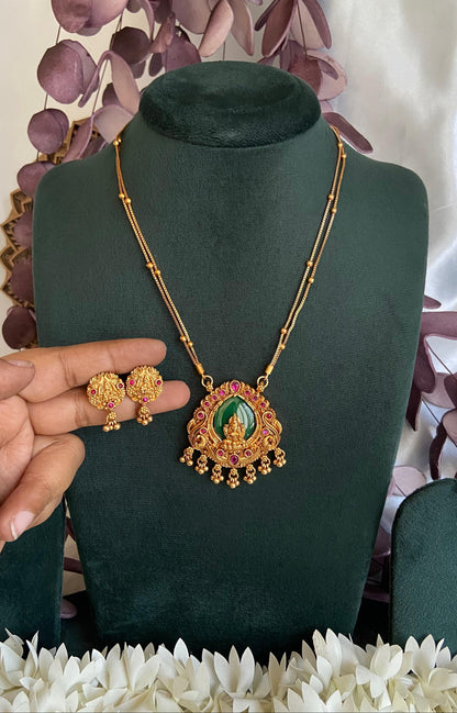 Antique Palakka Lakshmi Necklace Set