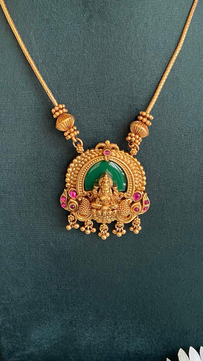 Antique Palakka Lakshmi Necklace Set