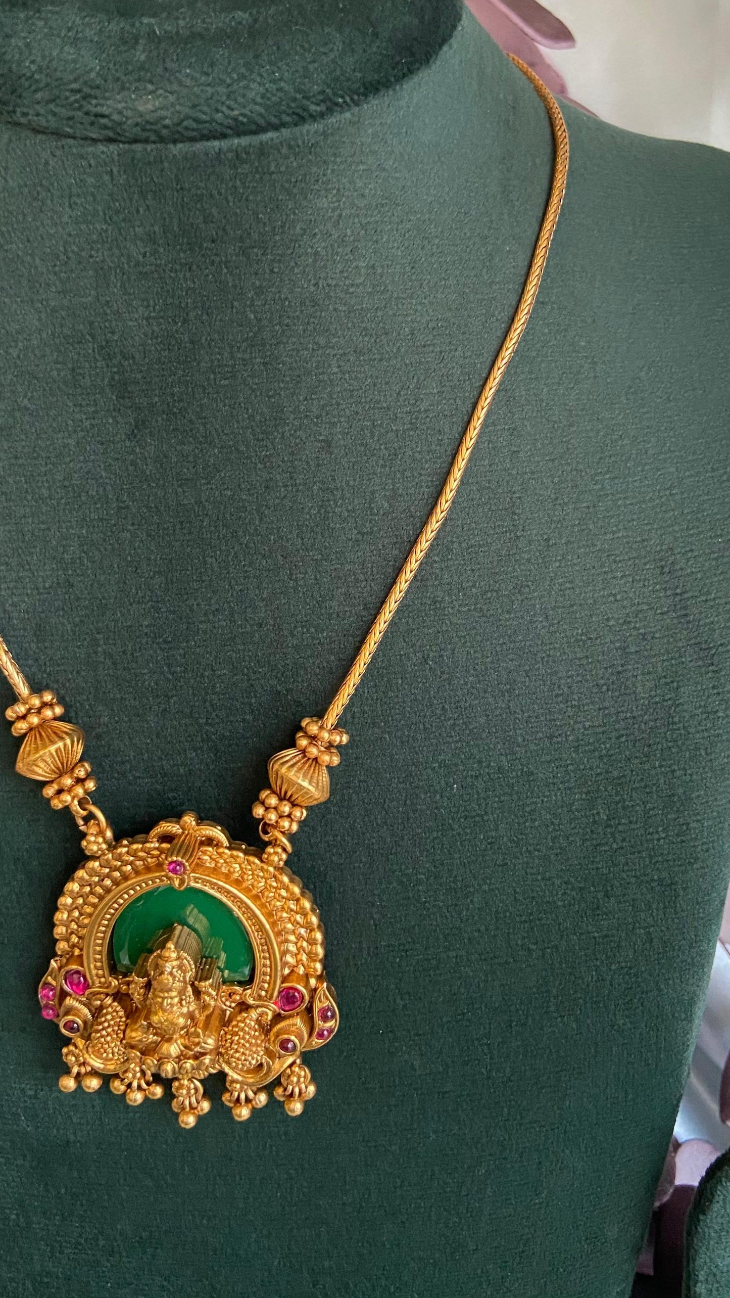Antique Palakka Lakshmi Necklace Set