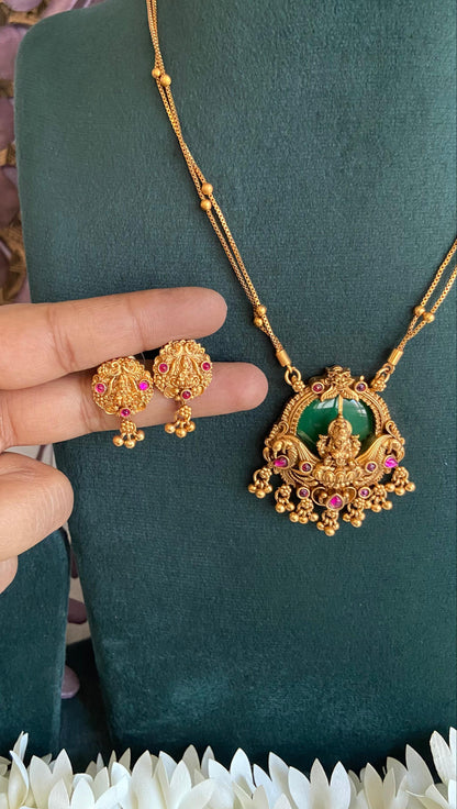 Antique Palakka Lakshmi Necklace Set