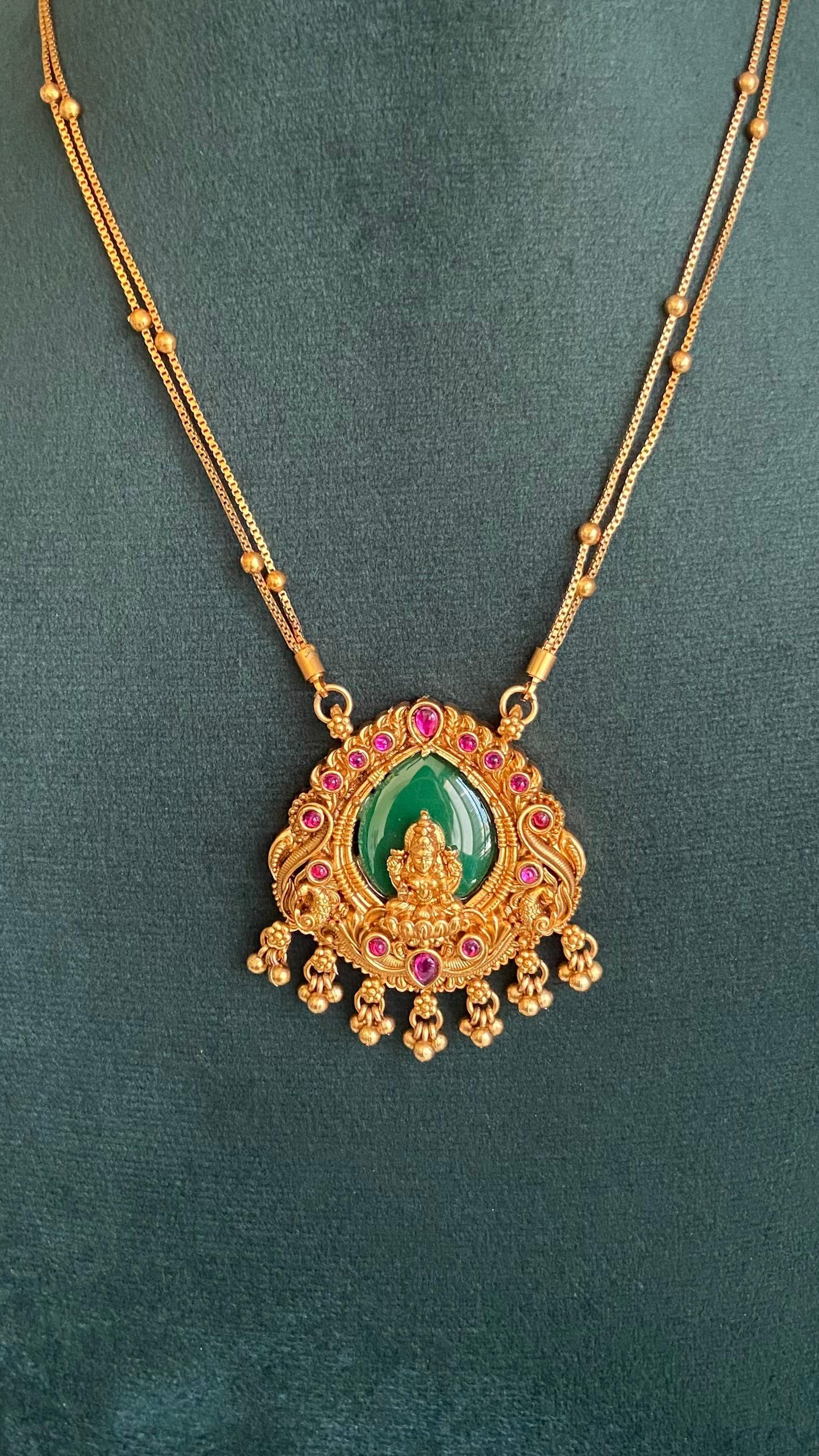 Antique Palakka Lakshmi Necklace Set