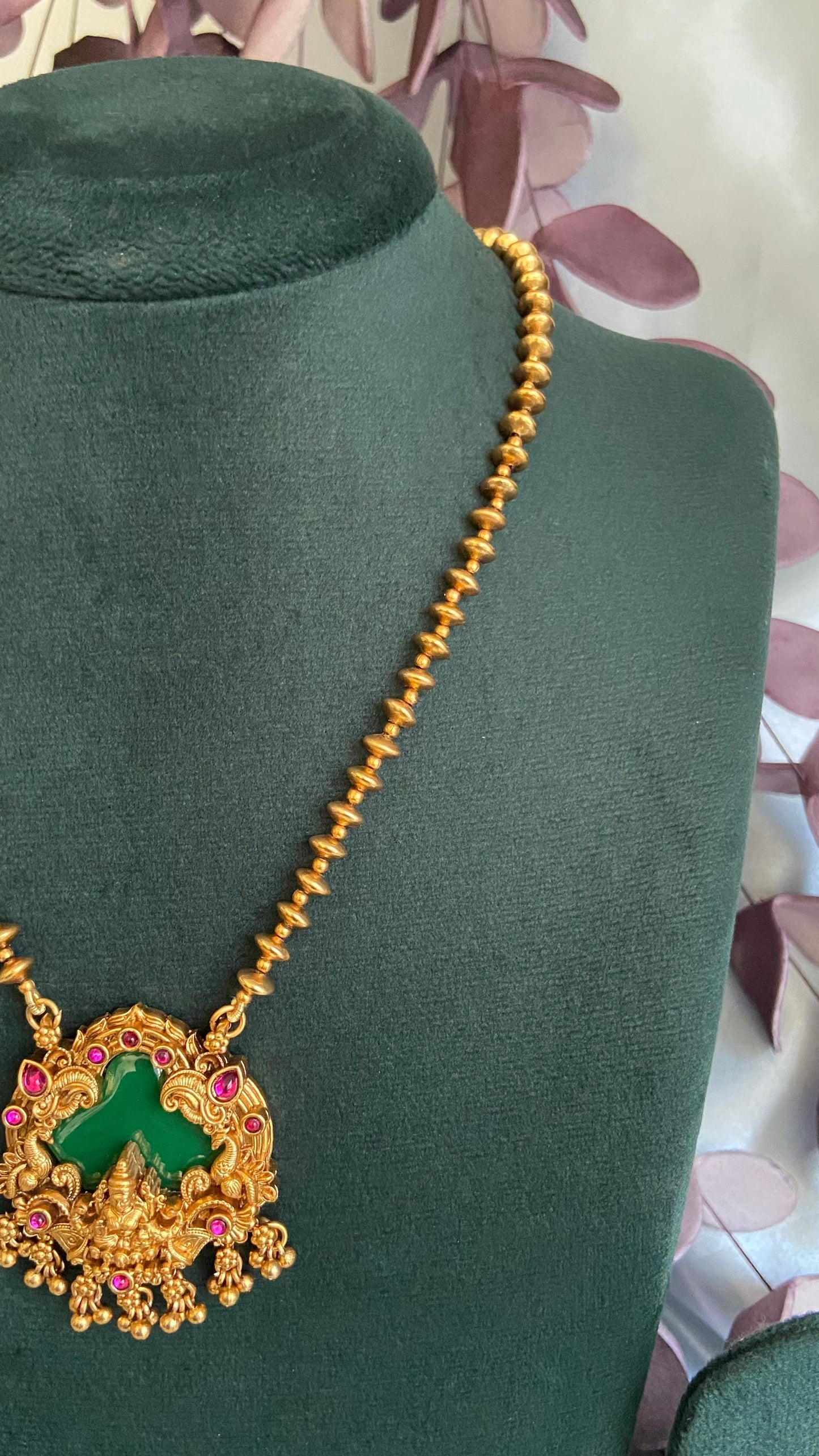 Antique Palakka Lakshmi Necklace Set