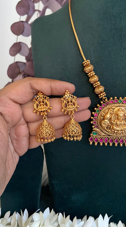 Sri Lakshmi Temple Necklace Set